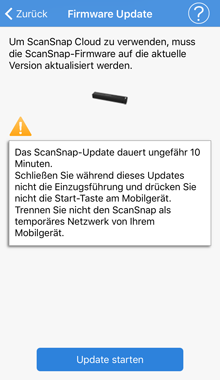 Bildschirm [Firmware Update]