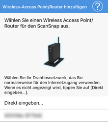 Bildschirm [Einstellung Wireless Access Point/Router]
