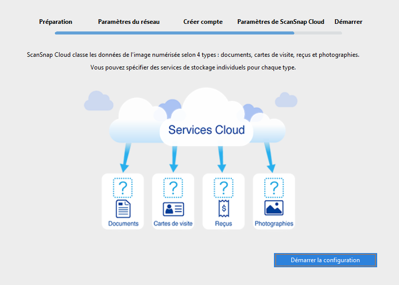 Spécifier un service de stockage cloud
