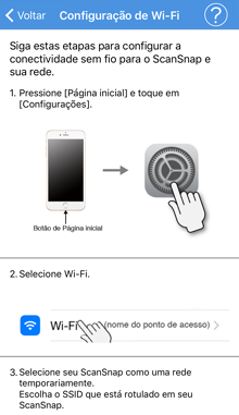 Tela [Configuração de Wi-Fi]