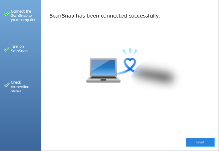 ScanSnap Has Been Connected Successfully