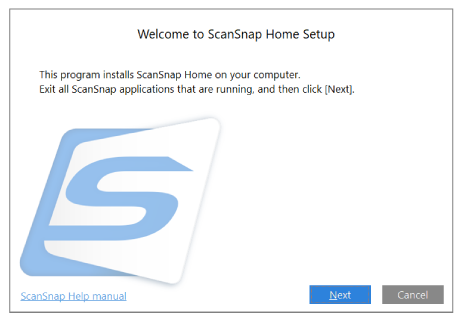 Welcome to ScanSnap Home Setup