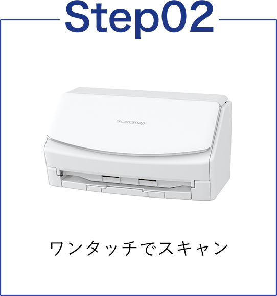 Step02 ワンタッチでスキャン